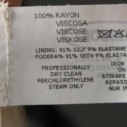 Pre Owned Missoni Multicolor Knit Sequined Strapless Gown M