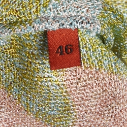 مملوكة مسبقًا Missoni Multicolor Patterned Lurex Knit Long Cardigan L