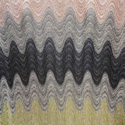 مملوكة مسبقًا Missoni Multicolor Patterned Lurex Knit Long Cardigan L