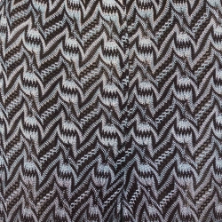 Pre Owned Missoni Multicolor Chevron Lurex Knit Palazzo Pants M