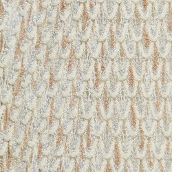 Pre Owned Missoni Cream Patterned Lurex Knit Open Front Long Cardigan M