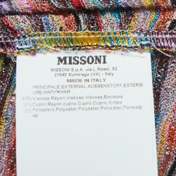 Missoni Multicolor Marl Lurex Knit Mid Dress M 