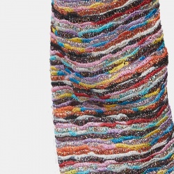 Missoni Multicolor Marl Lurex Knit Mid Dress M 