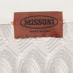 Pre Owned Missoni Multicolor Wave Patterned Knit Wrap Around Mini Skirt M