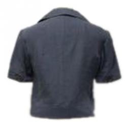 Pre Owned Missoni Blue Linen Cropped Jacket M