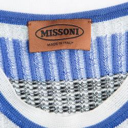 Pre Owned Missoni Multicolor Striped Lurex Ribbed Knit Sleeveless Top S