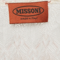 Pre Owned Missoni Multicolor Chevron Knit Cardigan M