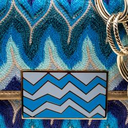 Missoni Multicolor Shimmering Weave Fabric Shoulder Bag