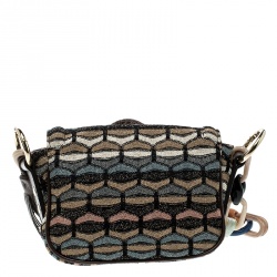 Pre Owned Missoni Multicolor Fabric Crossbody Bag