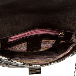 Pre Owned Missoni Multicolor Fabric Crossbody Bag