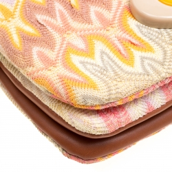 Pre Owned Missoni Multicolor Woven Fabric Shoulder Bag