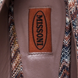 Pre Owned Missoni Multicolor Knit Ballet Flats Size 41