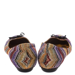 Missoni Multicolor Knit Ballet Flats Size 41