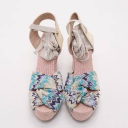 Pre Owned Missoni Espadrille Wedges Size 40