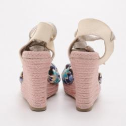 Pre Owned Missoni Espadrille Wedges Size 40