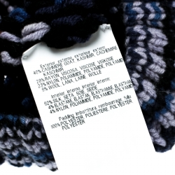 Pre Owned Missoni Multicolor Chunky Knit  Cashmere and Wool Beanie