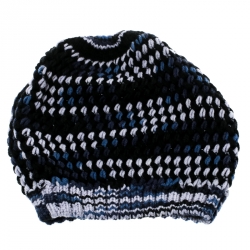 Pre Owned Missoni Multicolor Chunky Knit  Cashmere and Wool Beanie