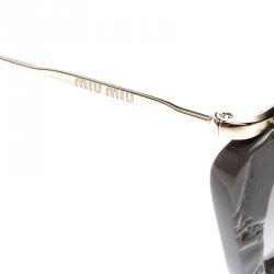 Pre Owned نظارة شمسية ميو ميو SMU 10N رصاصية عين القطة