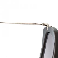 Pre Owned نظارة شمسية ميو ميو SMU 10N رصاصية عين القطة