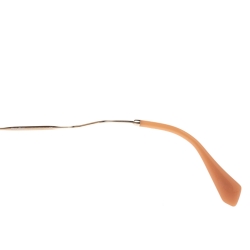 Pre Owned Miu Miu Gold/Brown SMU 56R Butterfly Sunglasses