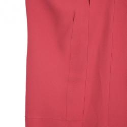 Pre Owned Miu Miu Short Coral Back Pleated Dress M