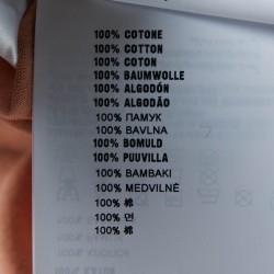 مملوكة مسبقًا Miu Miu Powder Pink Cotton Logo Label Detail Cropped T-Shirt S