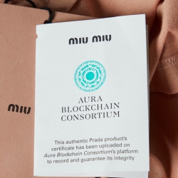 مملوكة مسبقًا Miu Miu Powder Pink Cotton Logo Label Detail Cropped T-Shirt S