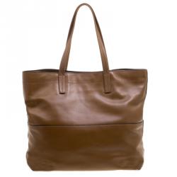 Miu Miu Brown Vitello Soft Leather Tote