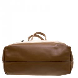 Miu Miu Brown Vitello Soft Leather Tote