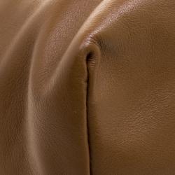 Miu Miu Brown Vitello Soft Leather Tote