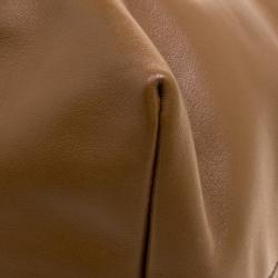 Miu Miu Brown Vitello Soft Leather Tote
