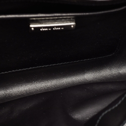 Pre Owned Miu Miu Black Matelasse Leather Club Shoulder Bag
