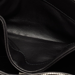 Pre Owned Miu Miu Black Matelasse Leather Club Shoulder Bag