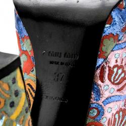 Miu Miu Printed Slingback Sandals Size 37