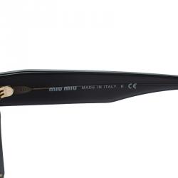 Miu Miu Crystal Embellished SMU 01Q Cut Out Sunglasses