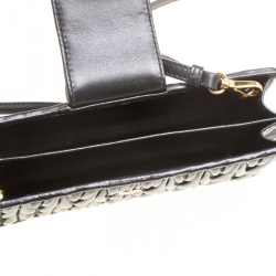 Miu Miu Black Matelasse Leather Phone Bag