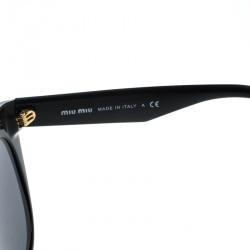 Pre Owned Miu Miu Black SMU07R Cat Eye Sunglasses