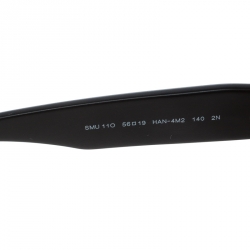 Pre Owned Miu Miu Tortoiseshell / Purple Gradient  SMU 110 Rasoir Half Rim Sunglasses