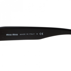 Pre Owned Miu Miu Tortoiseshell / Purple Gradient  SMU 110 Rasoir Half Rim Sunglasses