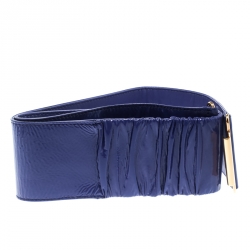 Miu Miu Purple Patent  Leather Waist Belt 85 CM