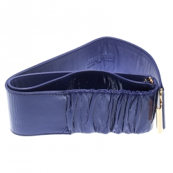 Miu Miu Purple Patent  Leather Waist Belt 85 CM