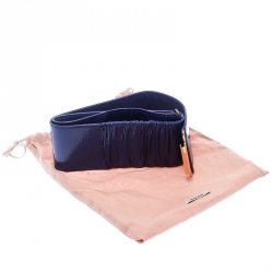 Miu Miu Purple Patent  Leather Waist Belt 85 CM