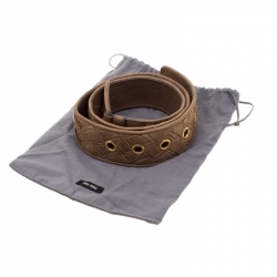 Miu Miu Woven Leather Belt Size 80CM