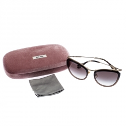Miu Miu Ombre/ Grey Gradient SMU 51P Cat Eye Sunglasses