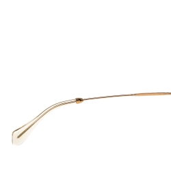 مملوكة مسبقًا Miu Miu Gold Shimmer Inlay/ Grey Smu 10N Cat Eye Sunglasses
