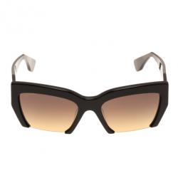 Pre Owned Miu Miu Black Rectangle Sunglasses