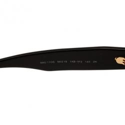 Pre Owned Miu Miu Black Rectangle Sunglasses