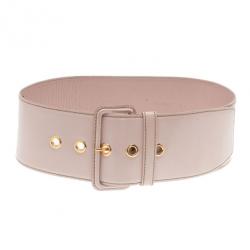 مملوكة مسبقًا Miu Miu Pink Leather Waist Belt 75CM