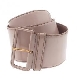 مملوكة مسبقًا Miu Miu Pink Leather Waist Belt 75CM