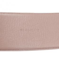 مملوكة مسبقًا Miu Miu Pink Leather Waist Belt 75CM